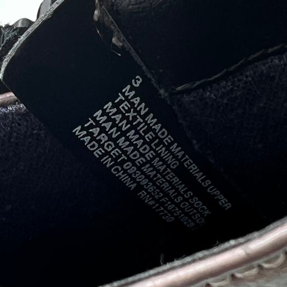 Art Class Combat Boots Girls' Zoe Metallic Zipper Lace-Up Purple Size 3 Ankle - Picture 7 of 8